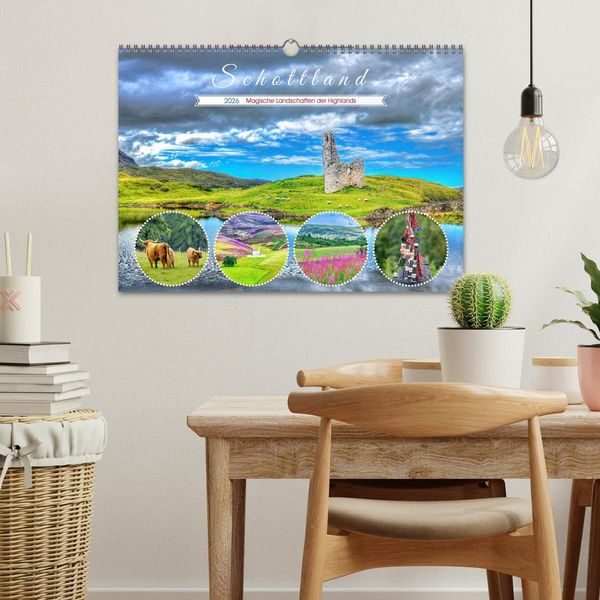 Produktbild: Schottland - Magische Landschaften der Highlands (Wandkalender 2026 DIN A3 quer), CALVENDO Monatskalender