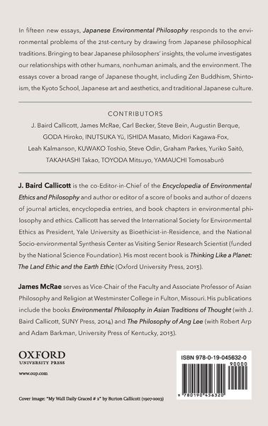 Produktbild: Japanese Environmental Philosophy