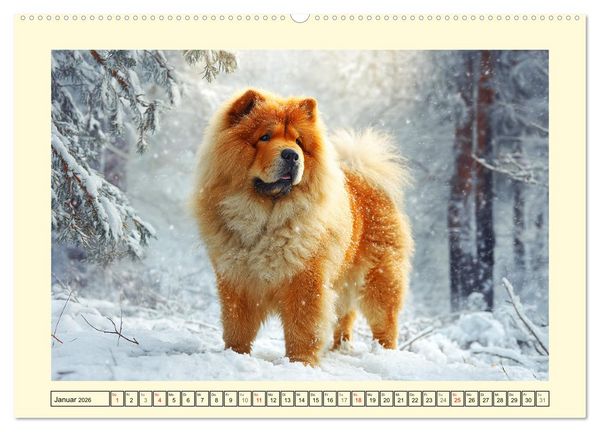 Produktbild: Chow Chow Momente. Fellpoesie aus dem Reich der Mitte (Wandkalender 2026 DIN A2 quer), CALVENDO Monatskalender