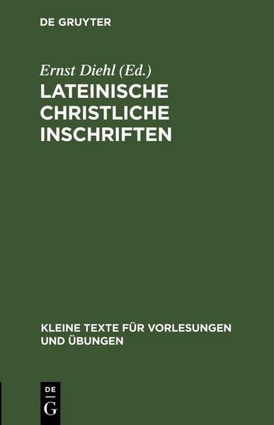 Produktbild: Lateinische christliche Inschriften
