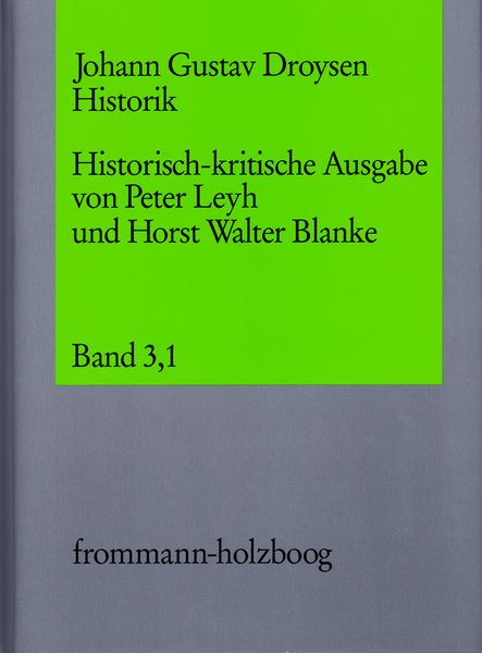 Produktbild: Johann Gustav Droysen: Historik / Band 3,1