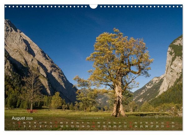 Produktbild: Gro&szlig;er Ahornboden - Europas gro&szlig;er Ahornwald (Wandkalender 2026 DIN A3 quer), CALVENDO Monatskalender