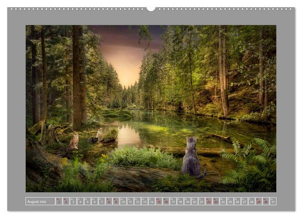 Produktbild: Kleine Streuner (hochwertiger Premium Wandkalender 2026 DIN A2 quer), Kunstdruck in Hochglanz