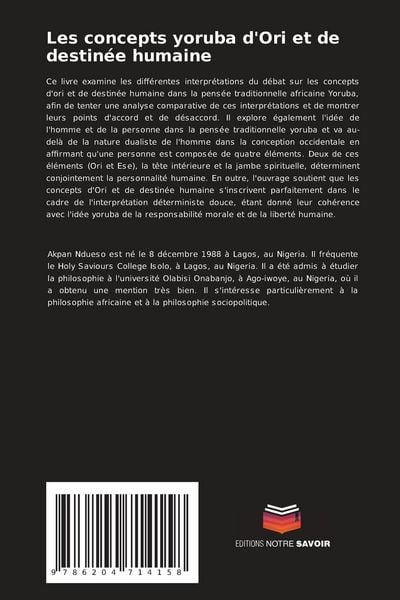 Produktbild: Les concepts yoruba d'Ori et de destin&eacute;e humaine