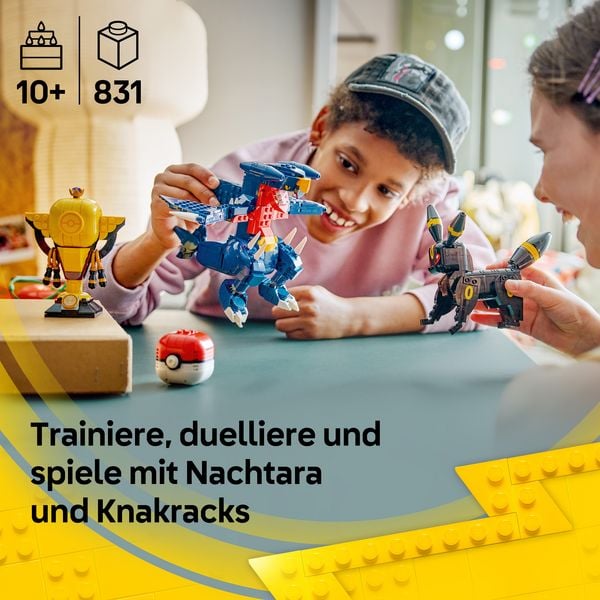 Produktbild: LEGO Pok&eacute;mon SMART Play: Nachtaras und Knakracks Duell um die Meisterschaft kompatibles Set 72165