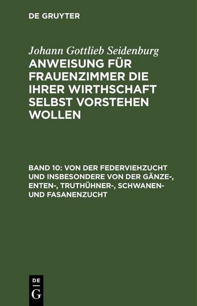 Produktbild: Von der Federviehzucht und insbesondere von der G&auml;nze-, Enten-, Truth&uuml;hner-, Schwanen- und Fasanenzucht