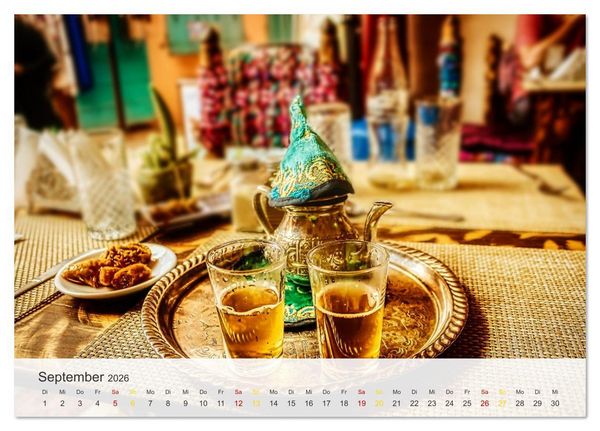Produktbild: Marrakesch die rote Stadt (Tischkalender 2026 DIN A5 quer), CALVENDO Monatskalender