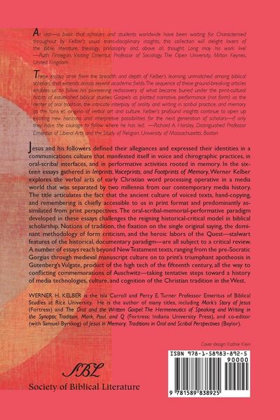 Produktbild: Imprints, Voiceprints, and Footprints of Memory