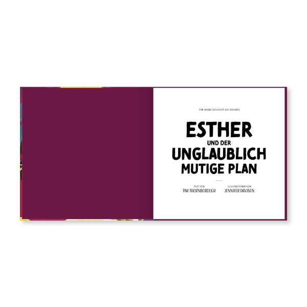 Produktbild: Esther und der unglaublich mutige Plan