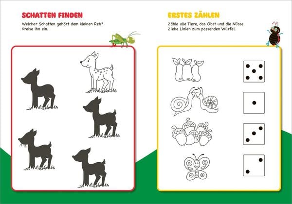 Produktbild: Malen und R&auml;tseln f&uuml;r Kindergartenkinder. Natur