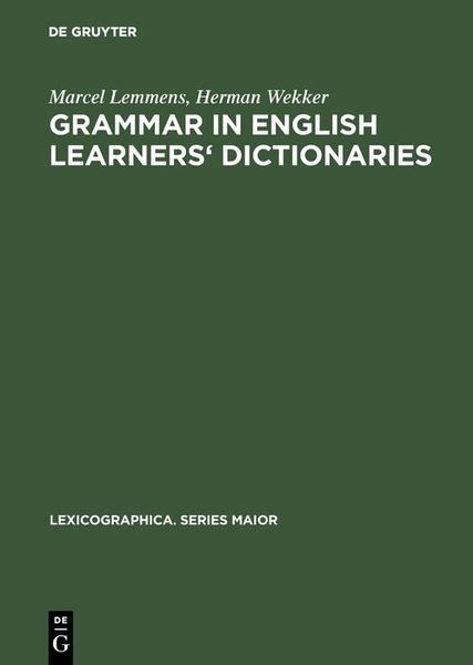 Produktbild: Grammar in English learners' dictionaries