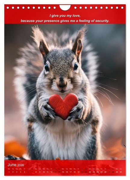 Produktbild: I'll give you my love (Wall Calendar 2026 DIN A4 portrait), CALVENDO 12 Month Wall Calendar