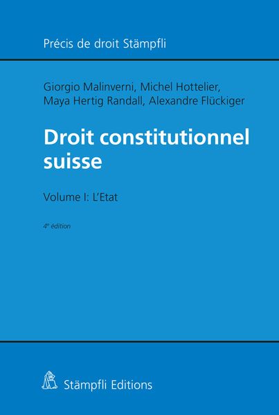 Produktbild: Droit constitutionnel suisse