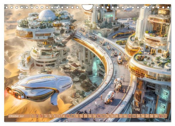 Produktbild: Science Fiction Reise - Ein visuelles Abenteuer (Wandkalender 2027 DIN A4 quer), CALVENDO Monatskalender