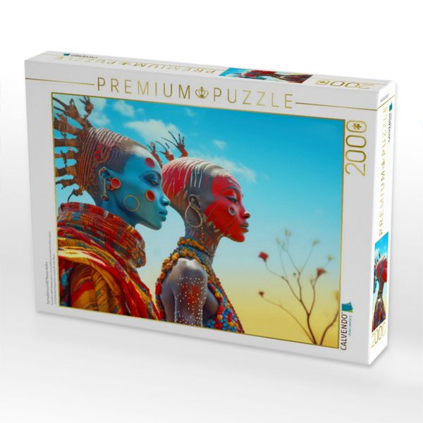 Produktbild: CALVENDO Puzzle Surrealismus trifft Massai-Kultur | 2000 Teile Lege-Gr&ouml;&szlig;e 90x67cm Foto-Puzzle f&uuml;r gl&uuml;ckliche Stunden