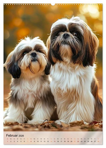 Produktbild: Shih Tzu - immer im Mittelpunkt (Wandkalender 2026 DIN A2 hoch), CALVENDO Monatskalender