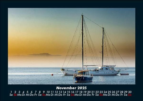 Produktbild: Boote 2025 Fotokalender DIN A5