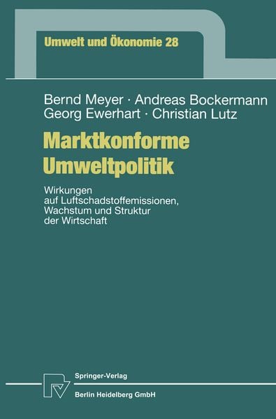 Produktbild: Marktkonforme Umweltpolitik