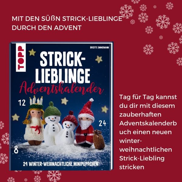Produktbild: Strick-Lieblinge Adventskalender. Adventskalenderbuch