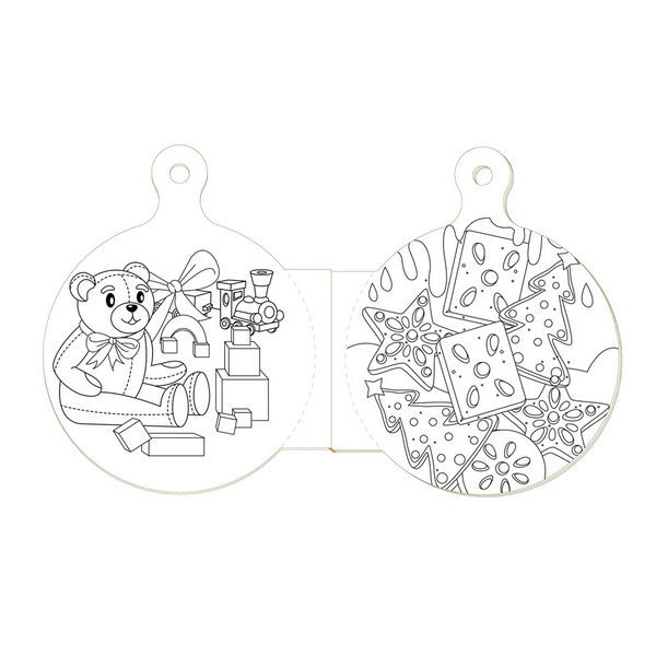 Produktbild: TR&Ouml;TSCH - Malbuch Weihnachts-Malbuch Kugelform| Ab 3 Jahren