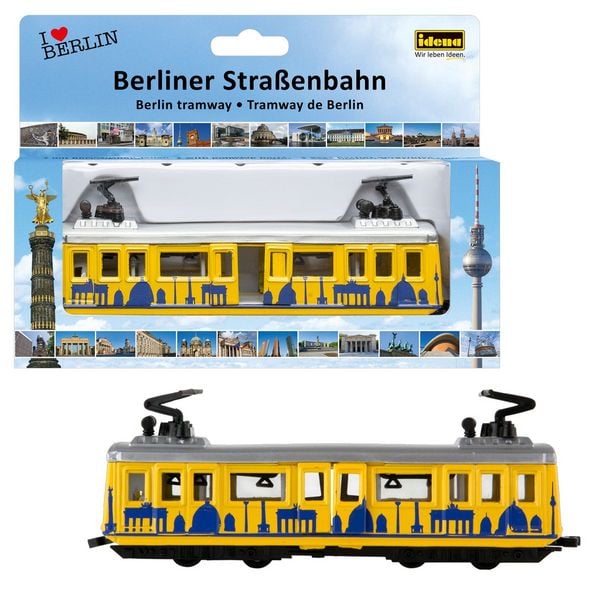 Produktbild: Idena Berliner Stra&szlig;enbahn mit R&uuml;ckzug 15cm