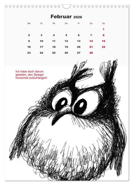 Produktbild: Vor dem Spiegel 2026 (Wandkalender 2026 DIN A3 hoch), CALVENDO Monatskalender