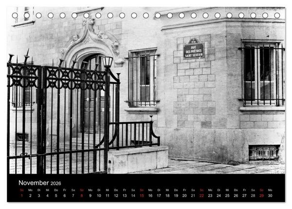 Produktbild: Streifzug durch Paris (Tischkalender 2026 DIN A5 quer), CALVENDO Monatskalender