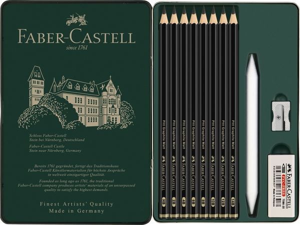 Produktbild: Faber-Castell Pitt Graphite Matt Set, 11er Metalletui