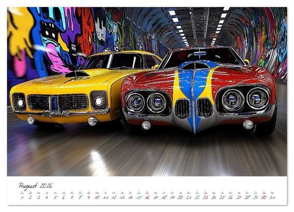 Produktbild: Coole Flitzer (Wandkalender 2026 DIN A3 quer), CALVENDO Monatskalender