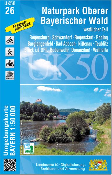 Produktbild: UK50-26 Naturpark Oberer Bayerischer Wald - westlicher Teil