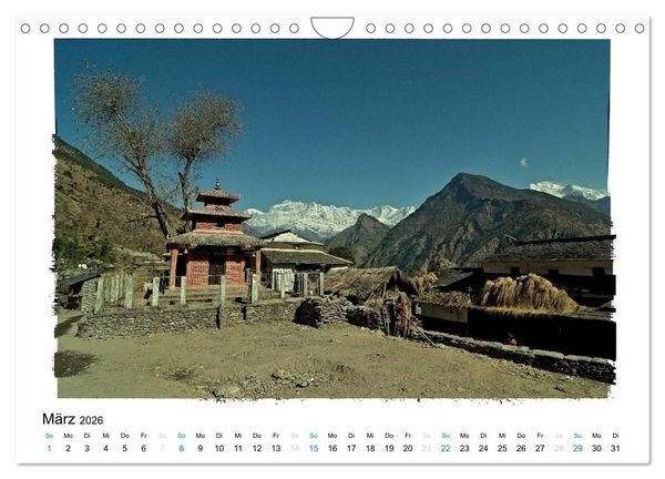 Produktbild: NEPAL GREAT HIMALAYA TRAIL - KULTUR ROUTE (Wandkalender 2026 DIN A4 quer), CALVENDO Monatskalender