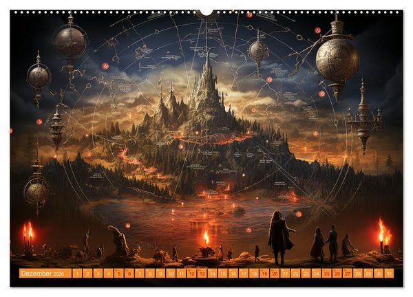 Produktbild: Antike Wegweiser (Wandkalender 2026 DIN A2 quer), CALVENDO Monatskalender