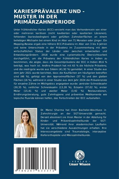 Produktbild: Kariespr&auml;valenz und -Muster in der Prim&auml;rzahnperiode