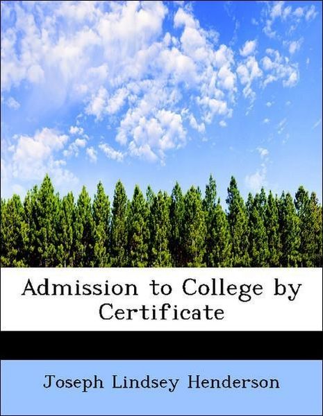 Produktbild: Henderson, J: Admission to College by Certificate