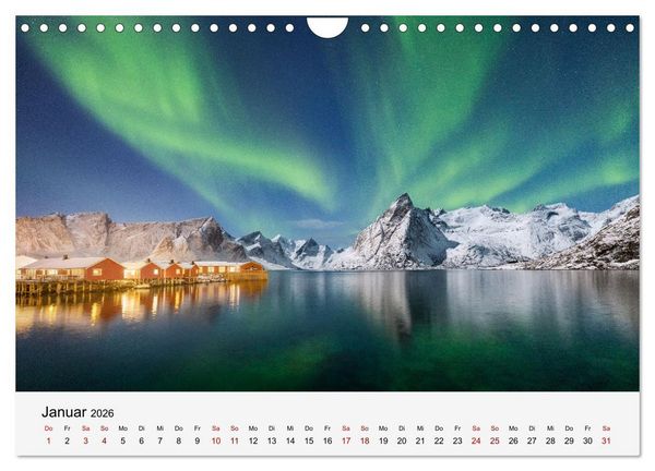 Produktbild: Farben der Lofoten - Jahreszeiten jenseits des Polarkreises (Wandkalender 2026 DIN A4 quer), CALVENDO Monatskalender