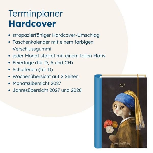 Produktbild: Terminplaner 2027 Tierisch kunstvoll