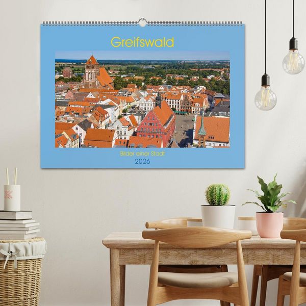 Produktbild: Greifswald, Bilder einer Stadt (Wandkalender 2026 DIN A2 quer), CALVENDO Monatskalender