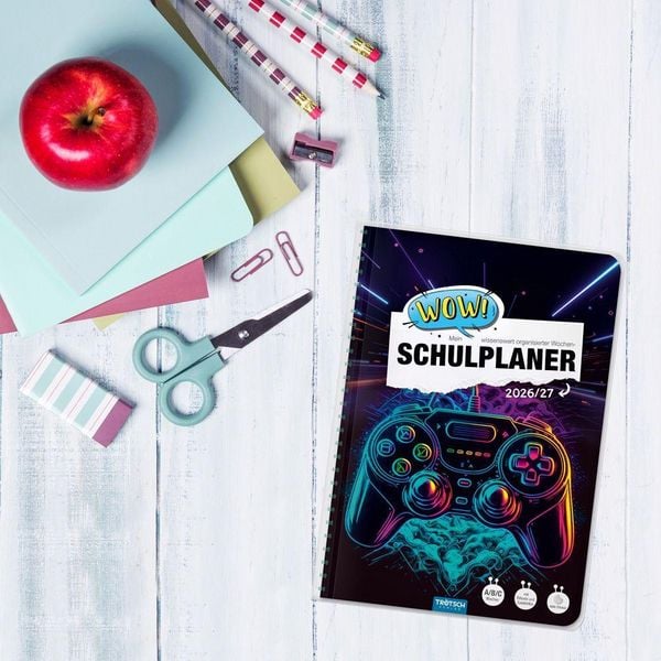 Produktbild: TR&Ouml;TSCH - Schulplaner WOW Gaming 26/27