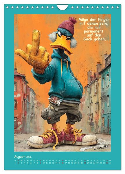 Produktbild: Quack Attacke. Enten au&szlig;er Kontrolle (Wandkalender 2026 DIN A4 hoch), CALVENDO Monatskalender