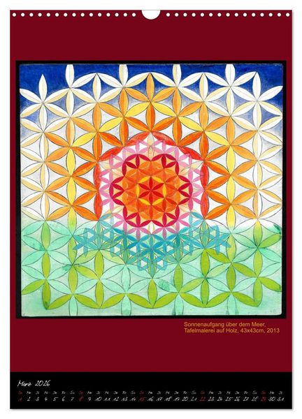 Produktbild: Die heilige Blume des Lebens - Mandalas von Istvan Seidel (Wandkalender 2026 DIN A3 hoch), CALVENDO Monatskalender