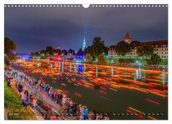 Produktbild: Ulm f&uuml;r Nachtspatzen (Wandkalender 2026 DIN A3 quer), CALVENDO Monatskalender