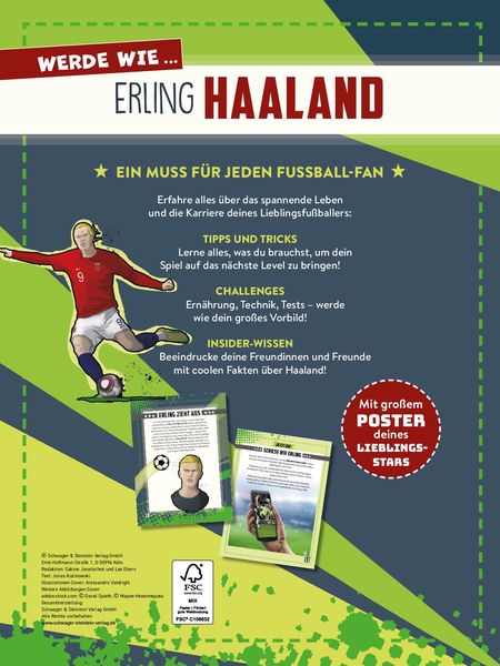Produktbild: Werde wie ... Erling Haaland | Mit Poster