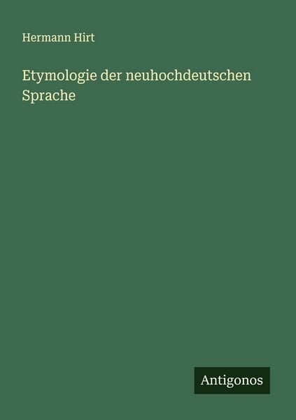 Produktbild: Etymologie der neuhochdeutschen Sprache