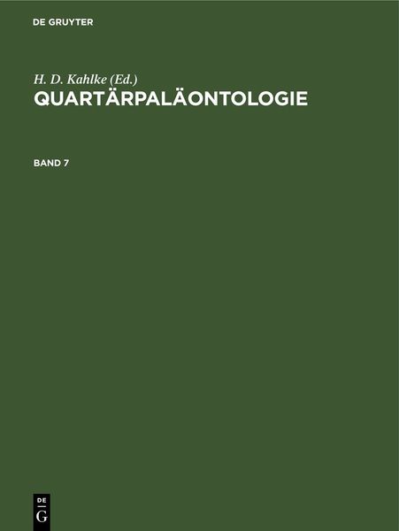 Produktbild: Quart&auml;rpal&auml;ontologie. Band 7