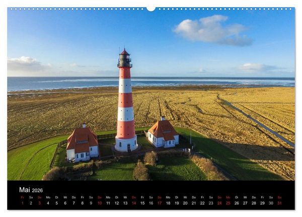Produktbild: Luftaufnahmen - Faszinierendes Nordfriesland (Wandkalender 2026 DIN A2 quer), CALVENDO Monatskalender