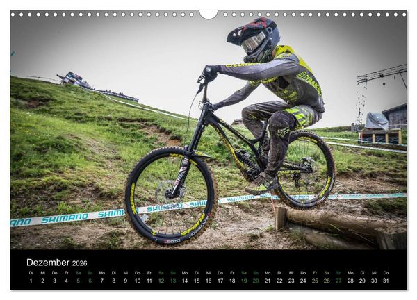 Produktbild: Downhill Racing 2026 (Wandkalender 2026 DIN A3 quer), CALVENDO Monatskalender