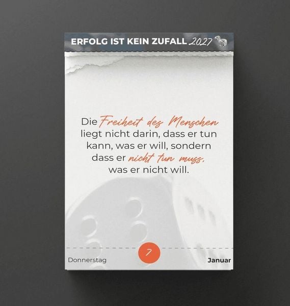 Produktbild: Abrei&szlig;kalender 2027 - Erfolg ist kein Zufall