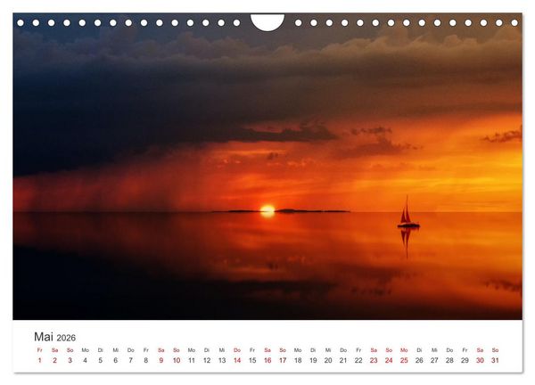 Produktbild: Segeln - Kurs aufs offene Meer. (Wandkalender 2026 DIN A4 quer), CALVENDO Monatskalender