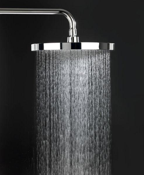 Produktbild: Duschkopf Mod. Softwater Chrom/Schwarz, &Oslash; 26 cm