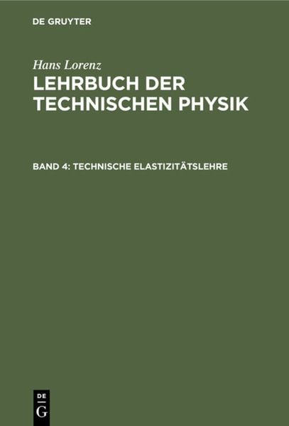 Produktbild: Technische Elastizit&auml;tslehre